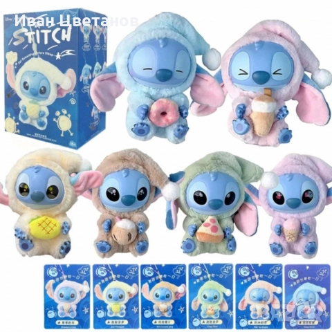 Сладка изненада с Miniso Stitch в пижама – колекционерска фигурка 15 см, снимка 5 - Други - 51453911