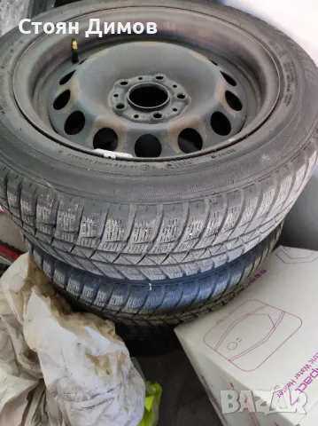 Стоманени джанти BMW 16 с нови гуми Sumitomo, снимка 2 - Гуми и джанти - 49879475