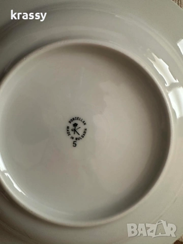 НОВ български сервиз за хранене от порцеланови чинии за десерт (6 бр.), снимка 2 - Сервизи - 53891291