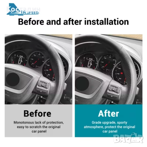 Стикер от Истински Меки Въглеродни Влакна за Табло на Седан Леон MK2 , снимка 3 - Аксесоари и консумативи - 52339607