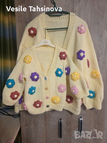 Комплект ръчно плетено жиледки