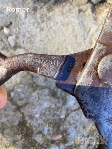Стара ръчно кована ножица с маркировка , снимка 7 - Антикварни и старинни предмети - 45133924