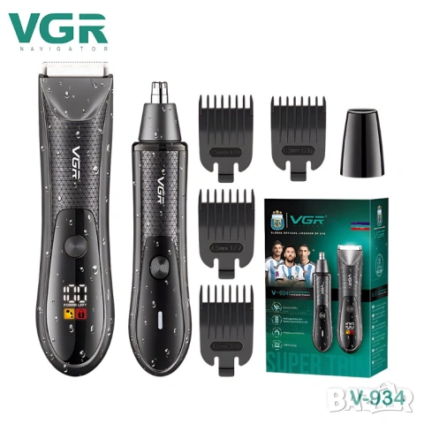 VGR V-934 – Професионален 2 в 1 тример за нос и тяло