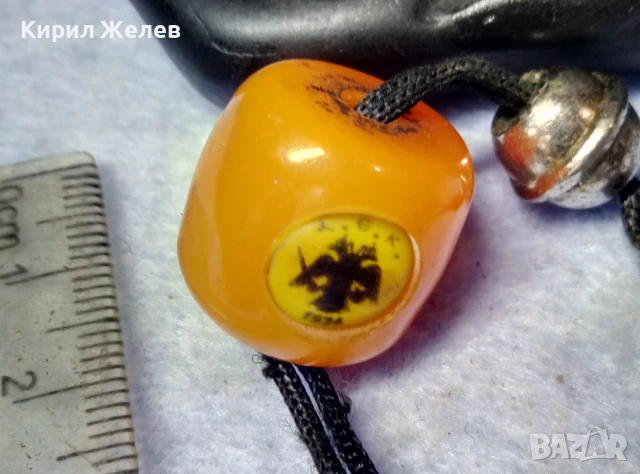 АЕК 1924 КОЛЕКЦИОНЕРСКА ФУТБОЛНА ФЕНСКА КЕХЛИБАРЕНА БРОЕНИЦА от ТОПЕН ПРАХОВ КЕХЛИБАР ГЪРЦИЯ 48655, снимка 2 - Колекции - 51279657