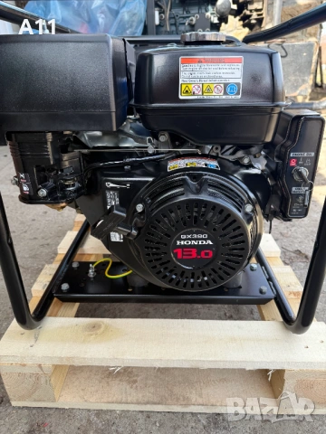 Бензонов трифазен  генератор / агрегат HONDA 6 Kw., снимка 3 - Други машини и части - 53757092