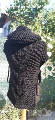ръчно изплетено детско пончо , снимка 5 - Детски якета и елеци - 51855397