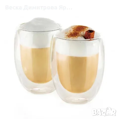 Чаша за капучино и лате 350ml, 2 броя, снимка 5 - Чаши - 46827167