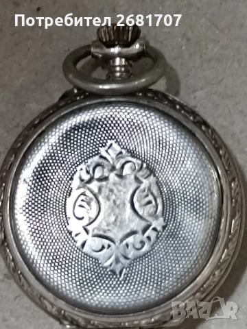 сребърен джобен часовник , снимка 3 - Джобни - 52047989