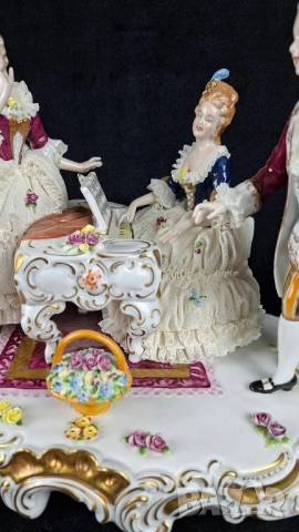 Голяма порцеланова фигура, композиция - Unterweissbach, Германия, снимка 7 - Статуетки - 52540593
