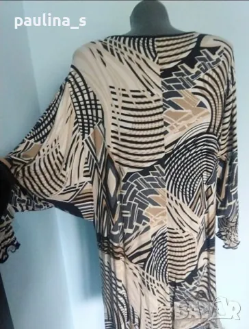 Два броя / Клоширана еластична рокля тип туника "nermod" и "miXXim" / голям размер , снимка 15 - Туники - 32962993