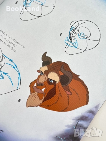How to draw Beauty and the beast| Disney| Как да нарисуваш Красавицата и звяра , снимка 9 - Други - 51591164