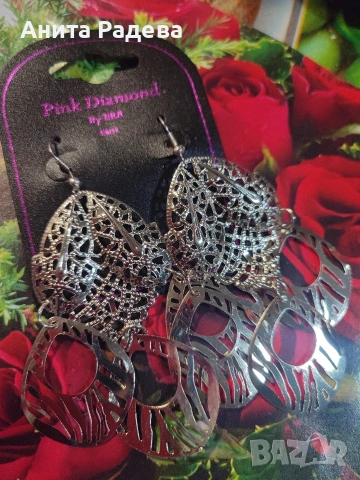 Трептящи обеци, снимка 3 - Обеци - 53173641