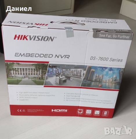 16 портов NVR Hikvision DS-7616NI-I2/16P Нов, снимка 3 - Комплекти за видеонаблюдение - 45342972