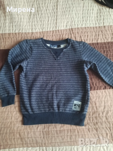 Ватиран суитчърт без качулка, без забележки за 6-8 годишно момче