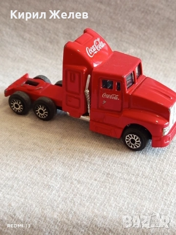 Метална количка Камион COCA COLA за КОЛЕКЦИЯ ДЕКОРАЦИЯ 31127