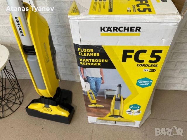 Акумулаторна подочистачка Karcher FC 5 Cordless 460W Електрически моп, снимка 2 - Прахосмукачки - 45109099