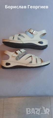 Сандали в светло бежово , снимка 2 - Сандали - 50739996