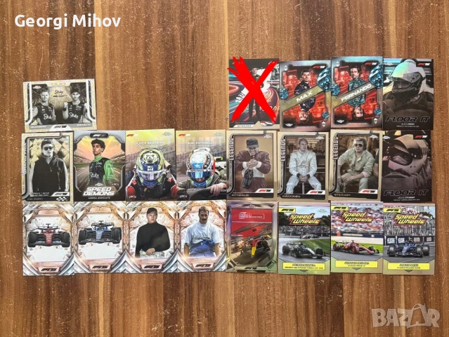 Карти Formula 1 / F2 / F3 Topps – F1 2€ | F2/F3 1.5€ | специални 3€