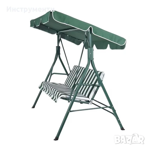 3-местна Водоустройчива Градинска Люлка със сенник до 240кг, снимка 3 - Други стоки за дома - 50996124