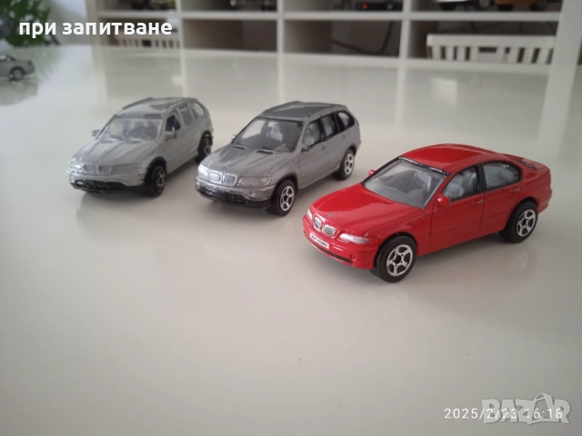 5 метални BMW: 3 серия купе и седан, z4 и две Х5,1:54- 1:61, снимка 16 - Колекции - 48918732