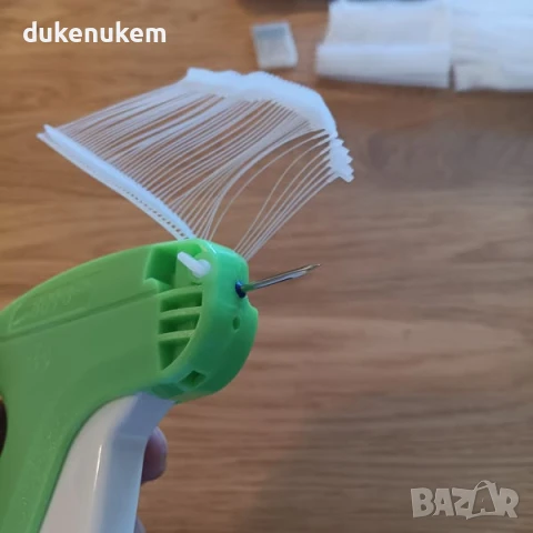 НОВ! Маркиращ пистолет за етикети с игли и 1000 пластмасови конци, снимка 10 - Други инструменти - 50628915