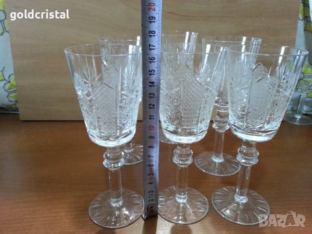 Кристални чаши на китка нови пазар серия Ропотамо , снимка 11 - Антикварни и старинни предмети - 44866642