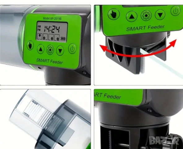 Нова автоматична хранилка за рибки, снимка 3 - Оборудване за аквариуми - 53617518