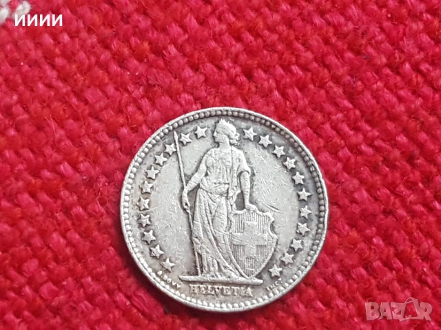 Сребърна монета 1/2 франк 1842, снимка 2 - Нумизматика и бонистика - 53326404