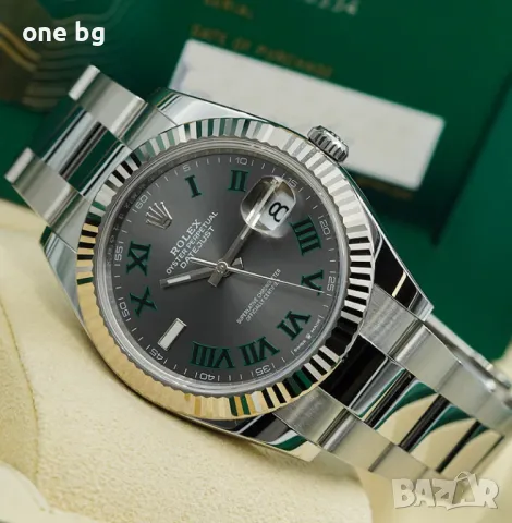 Rolex Datejust Wimbledon, снимка 2 - Мъжки - 48722831