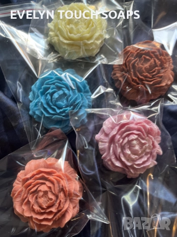 сапун "Божур"с козе мляко, снимка 2 - Козметика за тяло - 51782793