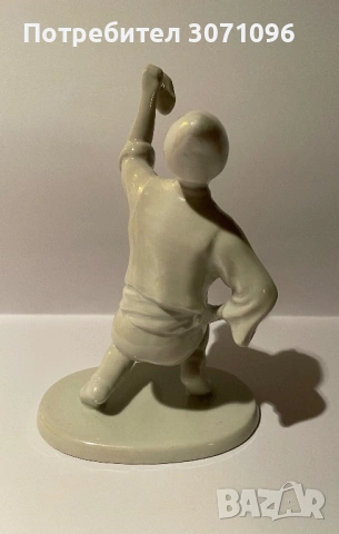 Българска стара порцеланова фигура, снимка 3 - Антикварни и старинни предмети - 54130130