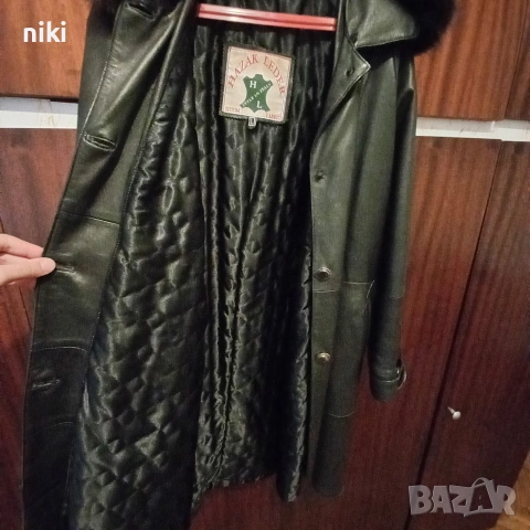КОЖЕНО ПАЛТО . ЕСТЕСТВЕНА КОЖА., снимка 3 - Палта, манта - 54195752
