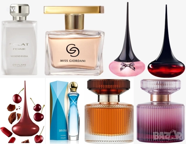 ORIFLAME - Divine, Amber Elixir, Love Potion, Miss Giordani,Eclat Femme Weekend Riviera 