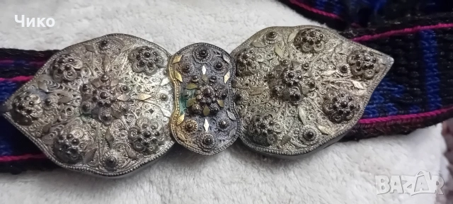 Сребърни пафти със позлата и филигран, снимка 16 - Антикварни и старинни предмети - 53725258