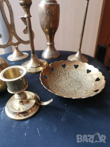 Месингови свещници , снимка 5 - Декорация за дома - 34556720