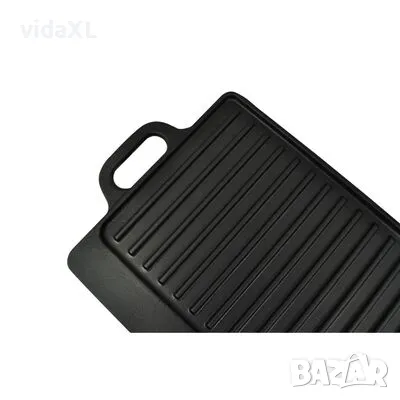 vidaXL Чугунена плоча за печене с две лица, 50x23 см (SKU:50126), снимка 4 - Скари - 48254959