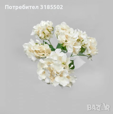 Луксозни букети от изкуствени хортензии – елегантна украса без грижи, снимка 6 - Изкуствени цветя - 51227518