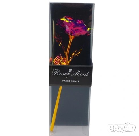 Светеща роза в кутия вечен подарък LED роза за любим човек, снимка 5 - Подаръци за жени - 54009018