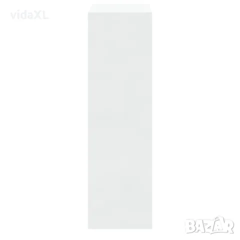 vidaXL Шкаф за обувки, бял гланц, 63x24x81 см, инженерно дърво(SKU:342560), снимка 4 - Шкафове - 49524618