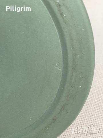 Порцеланов свещник Wedgwood Green Jasper., снимка 8 - Други - 53837710
