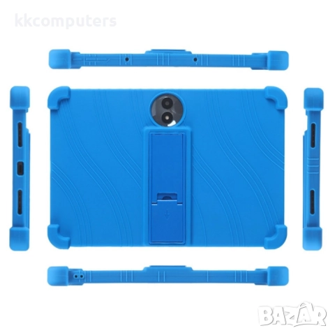 Удароустойчив силиконов калъф със Стойка и Протектор за TCL TAB 11 FE, Цветове: Черен, Червен, Син, , снимка 6 - Калъфи, кейсове - 52141415