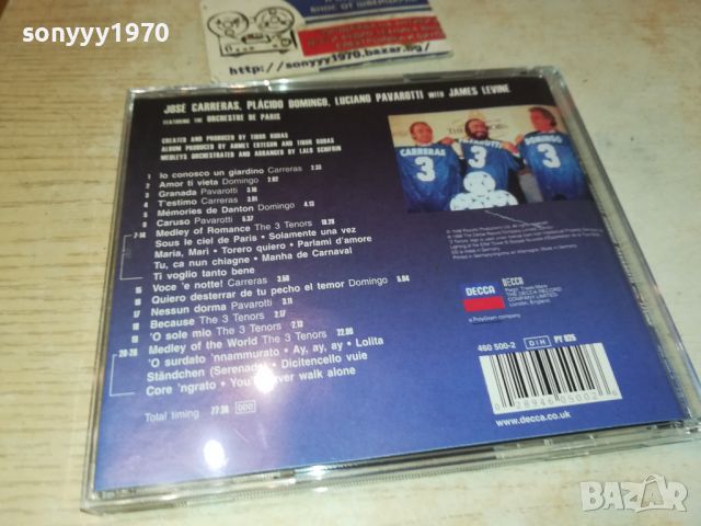 THE 3 TENORS CD 1405241054, снимка 9 - CD дискове - 45725742