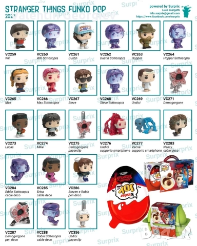 Stranger Things Kinder Joy, снимка 2 - Фигурки - 52930292