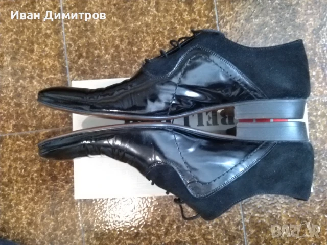 Официални мъжки обувки Bellagio №45, от абитуриентския бал, снимка 4 - Официални обувки - 50804083
