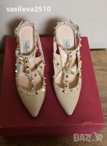 Valentino Garavani дамски обувки от естествена кожа , снимка 4 - Дамски обувки на ток - 53892991