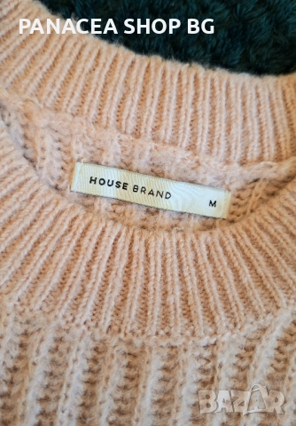 Пуловер дамски бебешко розов, снимка 2 - Блузи с дълъг ръкав и пуловери - 51962622