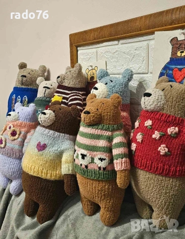 Ръчно Плетени мечета handmade , снимка 2 - Плюшени играчки - 54160967