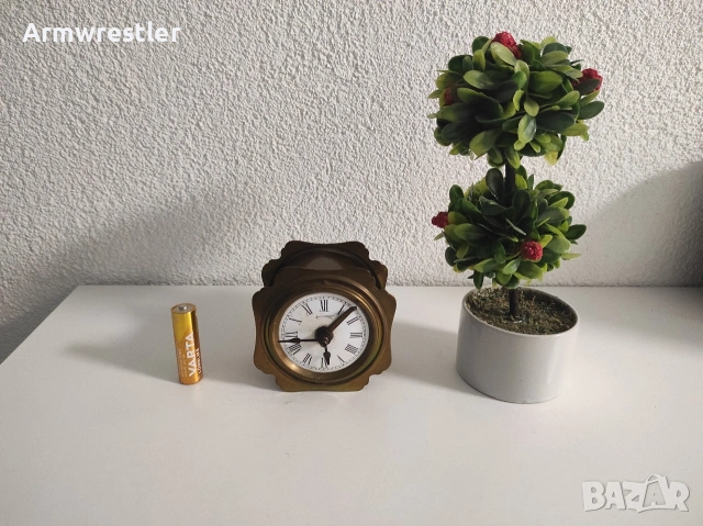 Стар немски месингов будилник L. Döring (1910–1925 г.) – работещ, снимка 4 - Антикварни и старинни предмети - 53939007