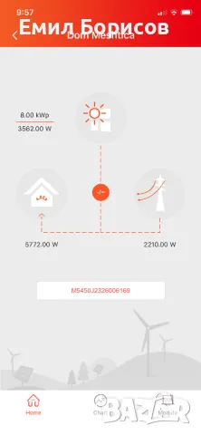 Мрежов 8KW монофазен инвертор R5-8K-S2-15 на 5месеца работа в гаранция и смартметар, снимка 10 - Друга електроника - 50207072