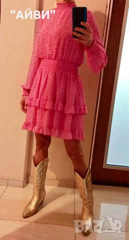 Нова елегантна рокля на цветя, снимка 12 - Рокли - 54003901